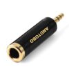 Adaptateurs ANDTOBO Noir 1/4" vers 3,5 mm pour Casques Écouteurs - Lot de 6 - Purs Cuivre - Amplificateur Included