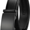 CHAOREN Ceinture Hommes - Ceinture Automatique en Cuir Ajustable pour Homme - Taille Large (35 mm) - Fermeture Éléctriqu