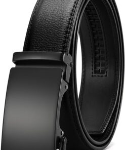 CHAOREN Ceinture Hommes - Ceinture Automatique en Cuir Ajustable pour Homme - Taille Large (35 mm) - Fermeture Éléctriqu