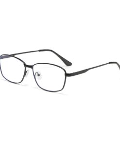 LJCZKA Lunettes Anti Lumière Bleue Femme et Homme Carrées Classiques Cadre Métallique pour Ordinateur et Jeux - Résistan
