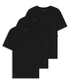 BOSS Hommes T-Shirt VN 3P Classique - Lot de Trois T-Shirts en Coton à Col V pour Hommes Affaires et Loisirs - Tailles v