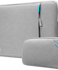 tomtoc 360° Housse MacBook Air 13 Pouces M4/M3/M2 + Pochette Accessoires A3240/A3113