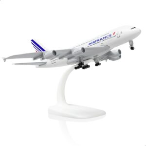 QIYUMOKE A380 en Métal pour Passionnés d'Aviation (7,5 Pouces)