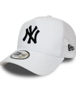 New Era New York Yankees A Frame Adjustable Trucker Cap Essential Modele Réglable Écran