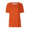 DIYIOUZHOU Blouse d'infirmière pour Femme Solid/Gradient/Print col Rond Tunique à boutons Travail Top