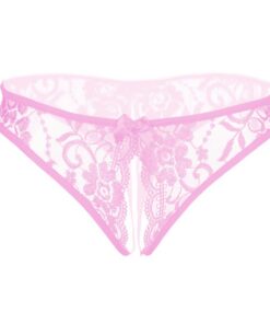 Culotte sexy en dentelle florale avec nœud mignon au centre pour femme | Culotte de dentelle dentelle florale paris | Cu