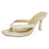 Pantoufles d'extérieur femme blanc 40 EU talons hauts soirée plage