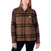 Carhartt Rugged Flex™ Midweight Flannel Shirt for Women - Long-Sleeve Plaid Work & Casual Wear