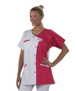 Hurry Jump Tunique blouse médicale femme machine lavable 90 degrés 3 poches Sergé 210 grammes