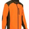 Blouson polaire chasse Cor orange brodé City Guard Percussion - Grandes Tailles XXL