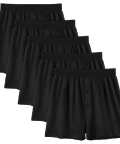 Coton Boxer Homme Natural Feelings Lot de 5 Caleçons HommeComfortable Boxers 100% Cotton Set of 5 for Men Trendy Cotton