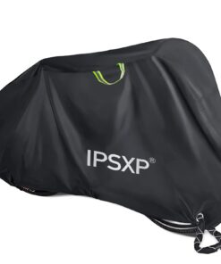 Housse Vélo IPSXP Épaisse Tissu Oxford 210D Noir Protection Extérieure,VTT et Vélo de Route (208×112×76cm)Contre Pluie N
