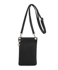 WUSJCOF 1pcs Sac à Téléphone en Cuir PU Souple pour Femme idéal pour Shopping et Promenades - Petit Sac Bandoulière Amov