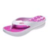 JOMIX Été Sandales Femme Talon Compensé Imprimé Élégant, Confortables et Antidérapantes pour Douche Plage Piscine, Caout