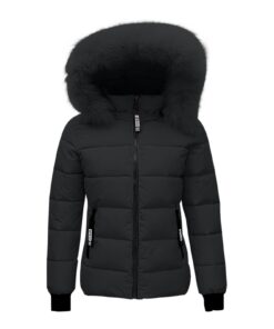 Parka Susenstone Doudoune Hiver Chaude Pour Femme Chic Col De Fourré Manteau Slim
