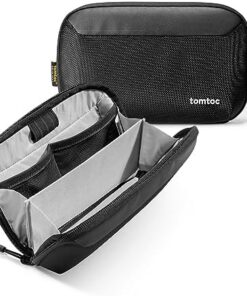 Tomtoc Organisateur Câbles Électroniques - Sac pour Chargeurs, Adaptateurs, Disque Dur, Idéal Voyages