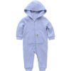 Combinaison Carhartt fille, manches longues, capuche, fermeture éclair, pour bébé