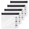 Aucuu Trousse de Toilette Transparente Femme Sac de Voyages Transparent Pochette Transparente Voyage Kit Voyage Avion Ca