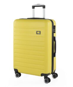 Valise Rigide SKPAT Jaune pour Tout Voyage et Week-end