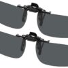Clip de lunettes de soleil Hifot 2 paires, polarisées pour lunettes de soleil ordonnance, facile à utiliser et adaptable