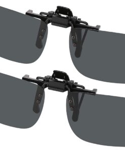 Clip de lunettes de soleil Hifot 2 paires, polarisées pour lunettes de soleil ordonnance, facile à utiliser et adaptable