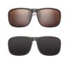 2 Pièces Clip Solaire, Protection UV400 et Polarisation pour Hommes et Femmes - Conduite, Pêche et Sports de Plein Air