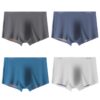 Casey Kevin Boxer HommeDoux Modal Spandex Boxers pour HommeLot de 4Soutien respirantFitted Trunk