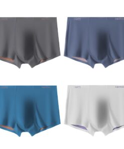 Casey Kevin Boxer HommeDoux Modal Spandex Boxers pour HommeLot de 4Soutien respirantFitted Trunk