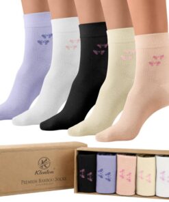 Chaussettes Klenton décontractées en bambou pour femmes, chaussettes en viscose de bambou douces et respirantes, bout li