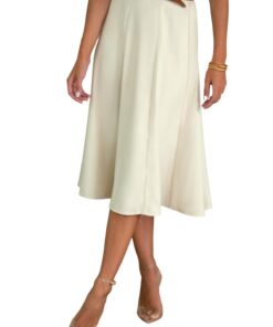 CUPSHE Jupe Longue Évasée Élégante - Tenue Décontractée pour Femmes - Parfait pour les Sorties d'Été et Vacances à la Pl