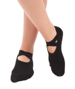Chaussettes de sport antiraccord noir femme 35-38, pivotantes et antidérapantes | Lots de 47 chaussettes invisibles pour