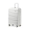 Kono Valise Rigide Polypropylène Blanc | Voyageurs Professionnels | Vol International | Économique et Durable (Global Re
