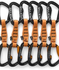 Salewa Ortles Straight/Bent 110 Dégaines - Pack de 6 pour Grimpeurs en Escalade Roche