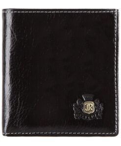 Portefeuille en Cuir de Vachette WITTCHEN Haute Qualité | Élégant et Classique | Noir | Collection Rome | 9,5x10cm