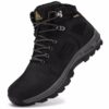 Bottes Hiver Hommes Imperméable Fourrées Chaudes et Antidérapant pour Trekking Outdoor