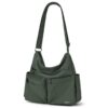 Sac Bandoulière VASCHY Femmes Imperméable Multipoches Anti- vol avec Bretelle Réglable pour Voyage Travail