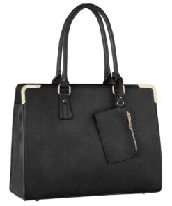 CRAZYCHIC Grand Sac à Main Cabas Femme - Sac Cours Lycéenne Etudiante Fille - Format A4 Large Cuir PU - Shopper Porté Ep