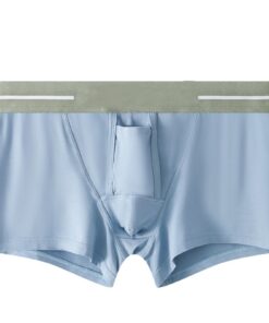 Boxers respirants pour homme - Élasticité dans la taille - Style doux et confortable - Sous-vêtements rétro pour le spor