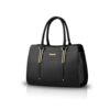 NICOLE & DORIS Sac à Main pour Femmes Grande Capacité Fourre-Tout Cuir PU Noir Sac Messenger