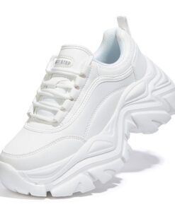Baskets LUCKY STEP pour Femmes Tendance et Confortablesavec Plateforme et Talon Compensé