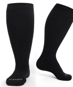 Chaussettes de Containment Gros Mollet PutuO:Compression Mollet Large pour Femme et Homme-Vente en Gros en Bambou-Viskos