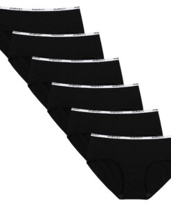 Culottes en coton stretch INNERSY pour femmesLot de 6_taille basse_bikini slips doux et sportifs_OEKO-TEX_standard 100