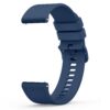 Wanme Bracelet de Montre en Silicone 20mm Pour Homme Femme - Bleu Marine Souplesse Élégante Clips Rapides
