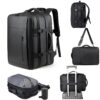 Grand sac à dos de voyage sous vide Elprico, capacité extensible 36L à 55L, pour le vol et le transport d'objets personn
