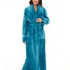 LOCIIXAT Peignoir de bain confortable et moelleux pour femme - Idéal pour la détente au foyer - XXL