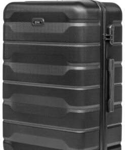Valise Grande OCHNIK Rigide Noir | Verrouillage Numérique | Coque d'ABS | Idéale pour Voyage | Durabilite Garantie | Gra
