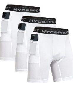 HYCOPROT Shorts de Compression pour Homme | Respirant | Séchage Rapide | Course à Pied | Homme | Global Recycled Standar