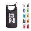 Noir Sac étanche 15L Polyvalent avec Bandoulière Réglable pour Kayak et Pêche Imperméable et Confortable pour Camping et