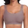 Soutien-gorge Ganado Femme Sans Armature Confort Classique Brasière avec Coussinets Col en U Sans Coutures