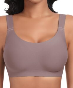 Soutien-gorge Ganado Femme Sans Armature Confort Classique Brasière avec Coussinets Col en U Sans Coutures